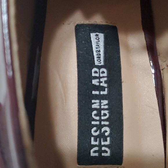 DESIGN LAB by Lord & Taylor poited toe wedge Shoes 7 Red Maroon - Picture 8 of 8